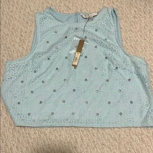 Lauren Conrad Crop Top w/embellish